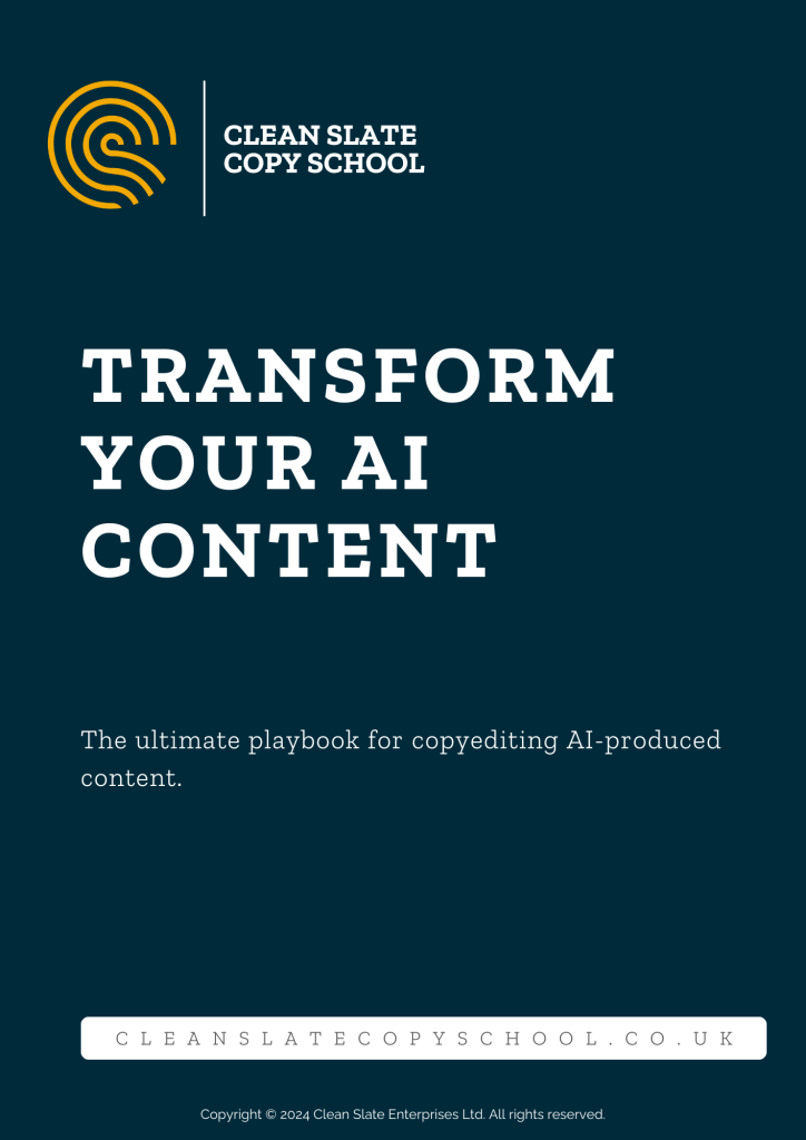 Transform your AI content The ultimate playbook for copyediting AI-produced writing